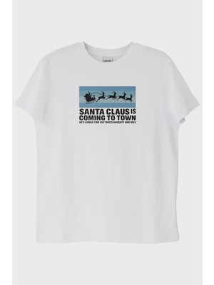 Nuugg Santa Claus Beyaz Tişört