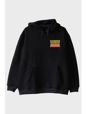 Nuugg Same Sarcasm Siyah Hoodie