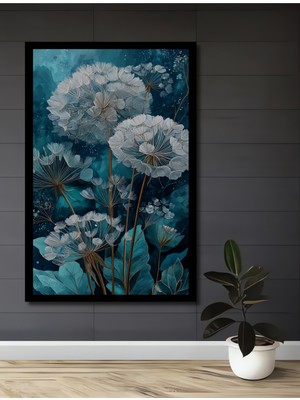 Petmudo AVM  Pamukçuklar Yağlı Boya Görünümlü Ahşap Ev,antre,ofis,yatak Odası Tablo Çerçeve Görünümlü