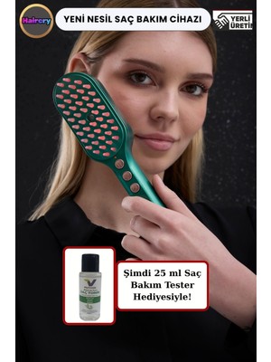 Buharlı Kırmızı & Mavi Işık Terapili Saç Bakım Cihazı – Titreşim Masajı ve Negatif Iyon Etkisi