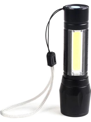 Starseven Mini Çok Güçlü Şarjlı El Feneri (Xpe-Cob LED ) WT-030