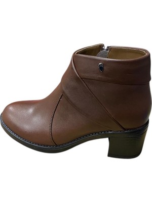 Güven Kundura Kadın Hakiki Deri Topuklu Bot