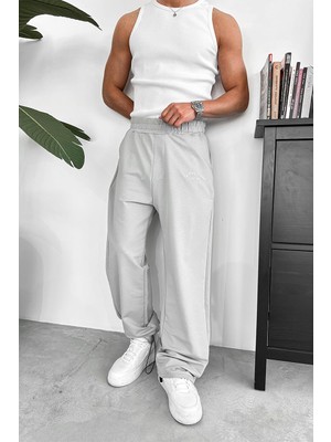 Gri Sailing outplenty Premium Paçası Ayarlanabilir Baggy Eşofman