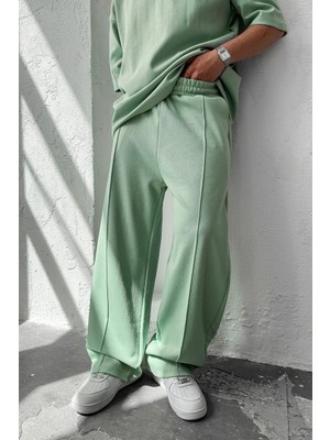 Mint Yeşili Cozy Premium Çımalı Baggy Eşofman