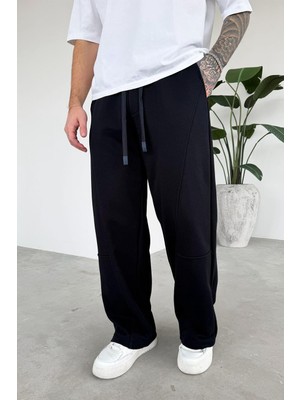 Lacivert Premium Patch Detay Baggy Eşofman