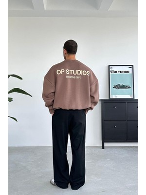 Açık Kahve Studios Creative Oversize Sweat