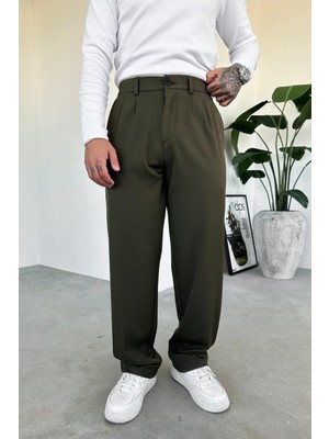 Haki Basic Premium Kumaş Pantolon