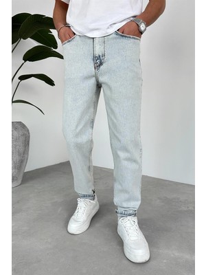 Buz Mavi Basic Regular Pantolon