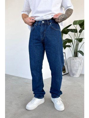 Koyu Mavi Basic Regular Pantolon