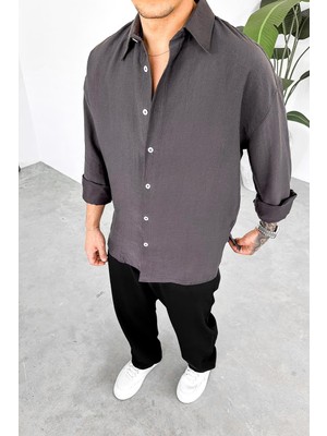 Füme Soft Premium Oversize Gömlek