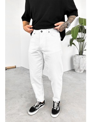 Beyaz Basic Premium Regular Pantolon