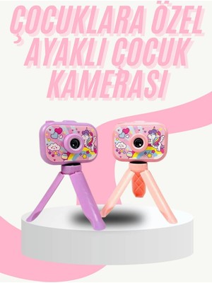 Starseven Çocuk Için Eğitici Video Kamera Ayaklı Mini Fotoğraf Makinesi