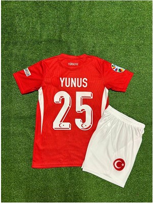 Alaturka Mix Türkiye Euro 2024 Yunus Akgün Iç Saha Çocuk Forması (Kırmızı)