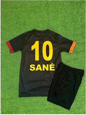 Alaturka Mix G.â.l.a.t.â.s.a.r.â.yy 2024/25 Yeni Sezon Siyah Lorey Sane Özel Çocuk Forması 4'lü Set