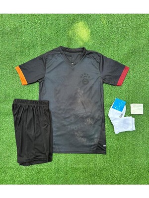 Alaturka Mix /g'.â.l.a.t.â.s.a.r.â.y 2024-25 Isimsiz Siyah Özel Çocuk Forması 4'lü Set