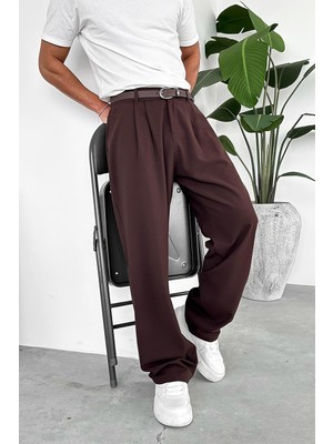 Kahverengi Basic Premium Kumaş Pantolon