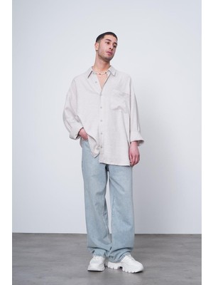 Taş Basic Uzun Kollu 1A CH Oversize Gömlek
