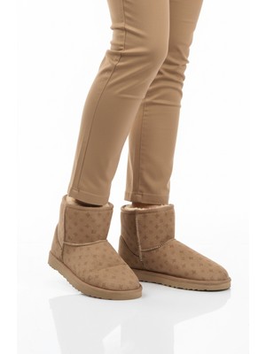 Pierre Cardin Vizon Süet Içi Kürklü Kadın Düz Bot