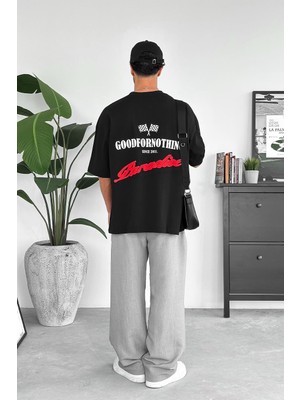 Siyah Goodfornothing Outplenty Premium Oversize Tişört