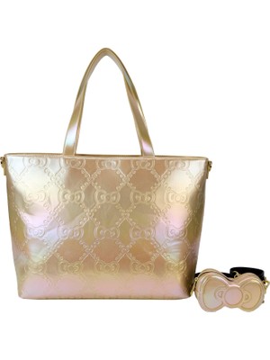 Loungefly Sanrio 50. Yıl Dönümü Altın El Çantası