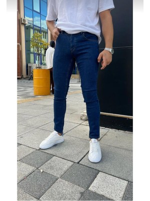 Erkek Boru Paça  Likralı Kot Pantolon