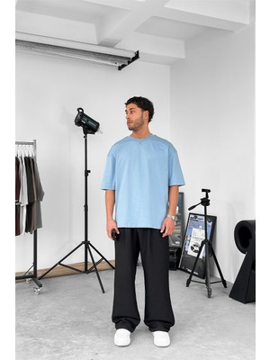 Bebe Mavi Cozy Basic Soft Oversize Tişört