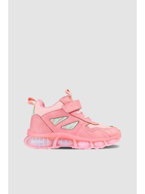 Vicco Pudra Renkli Çocuk Bot Microfiber Malzeme ile Düz Topuklu Rahat Kullanım