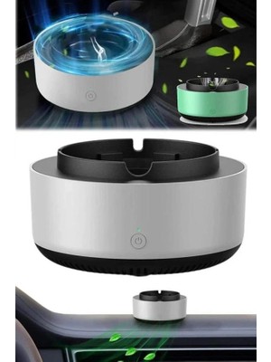 Zenvia Elektronik Akıllı Küllük Hava Temizleyici Kokusuz Kül Tablası Anti-Duman ZNV2025