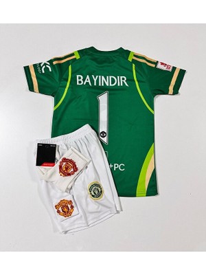 Alaturka Mix M.unitedd 2024/25 Yeni Sezon Altay Bayındır Çocuk Kaleci Forması 4'lü Set (Armalı)