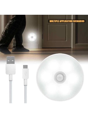 Starseven Şarjlı Sensörlü Gece LED Lambası Egonex