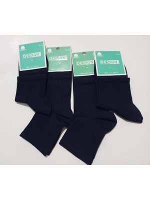 Erkek Pamuklu Naylonsuz Yarım Konç Çorap 6'li