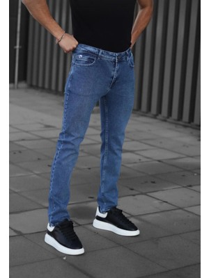 Erkek Boru Paça  Likralı Kot Pantolon