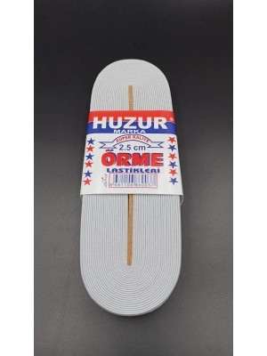 Calperia Beyaz - 2.5cm Paça Lastik Geniş 10MT. (5047)