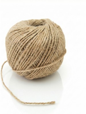 Hobilen 2mm Doğal Jüt Makrome Ipi - Hasır Süsleme ve Ambalaj Ipi