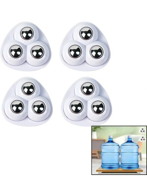 Calperia 4 Pcs 3 Bilya Tekerlekli Mobilya Eşya Taşıma Aparatı 360 Derece (5047)