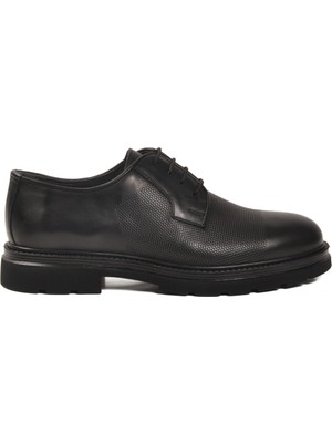 Aspor Siyah Hakiki Deri Erkek Casual Ayakkabı