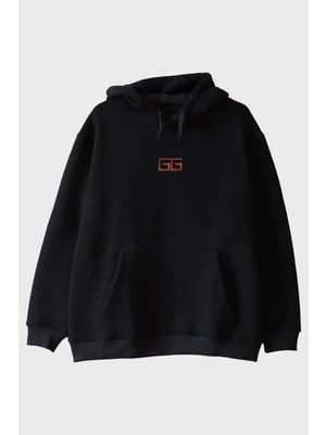 Nuugg Gg Turuncu Siyah Hoodie