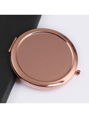 Aspartam Promosyon Cep Aynası (Rose Renk)