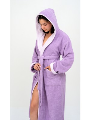 Emillie -  %100 Pamuk - Unisex Bella Bukle Bornoz (Iki Renkli)