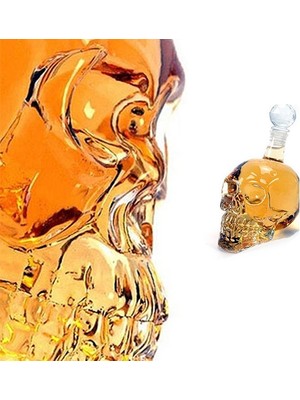 Aspartam Crystal Head Kuru Kafa Cam Şişe 350 ml