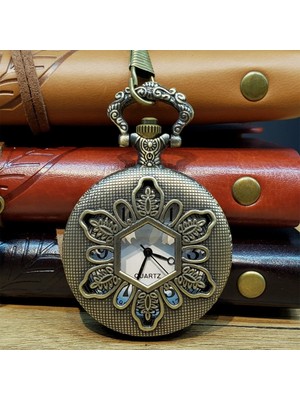 Aspartam Çiçek Tasarımlı Köstekli Cep Saati