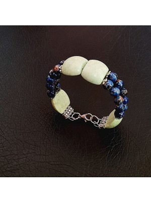 Asteria Elite Jasper 2 Sıralı Güç ve Cesaret Bilekliği