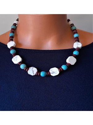 Asteria Elite Havlit Turkuaz Kolye