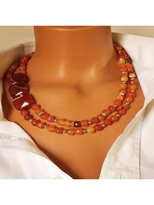 Asteria Elite Premium Serisi Akik Kolye , Zarafet ve Şifanın Buluştuğu Kolye...