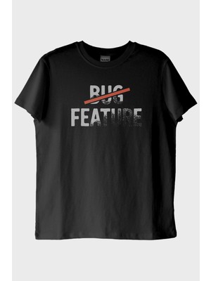 Nuugg Bug Feature Siyah Tişört