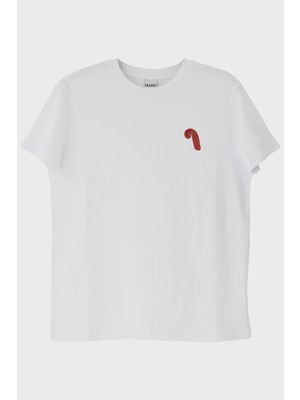 Nuugg Candy Cane Beyaz Tişört