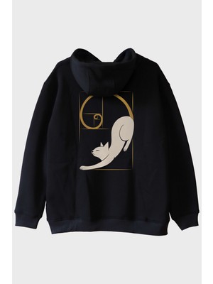 Nuugg Organik Mükemmellik Kedi Siyah Hoodie