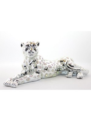 Aspartam Polyester Oturan Kaplan Figürü