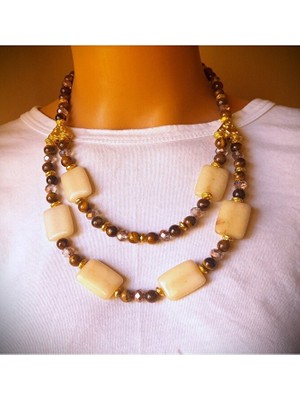 Asteria Elite Kaplan Gözü Kuvars 2 Sıralı Negatif Enerji Kalkanı ve Para Getirme Kolyesi