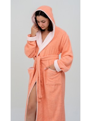 Emillie -  %100 Pamuk - Unisex Bella Bukle Bornoz (Iki Renkli)